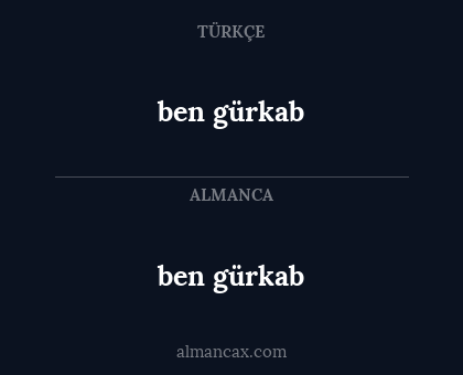ben gürkab - ben gürkab