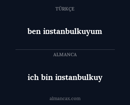 ich bin i̇stanbulkuy - ben i̇stanbulkuyum
