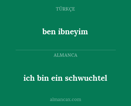 ben ibneyim - ich bin ein schwuchtel