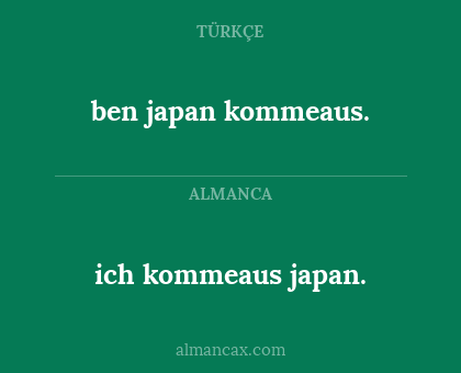 ben japan kommeaus. - ich kommeaus japan.