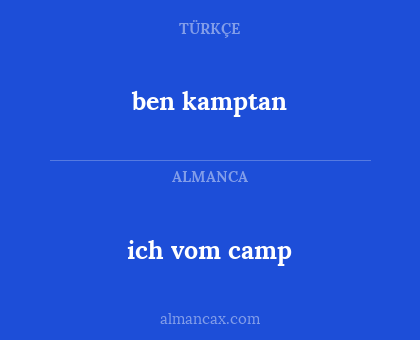 ben kamptan - ich vom camp
