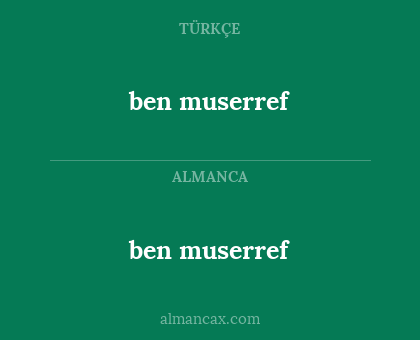 ben muserref - ben muserref