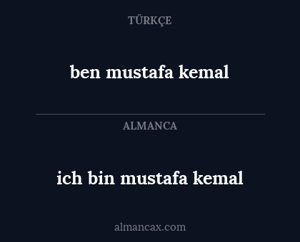 ich bin mustafa kemal - ben mustafa kemal