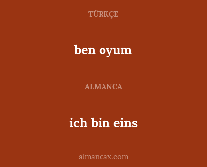 ben oyum - ich bin eins