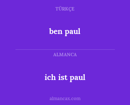 ben paul - ich ist paul