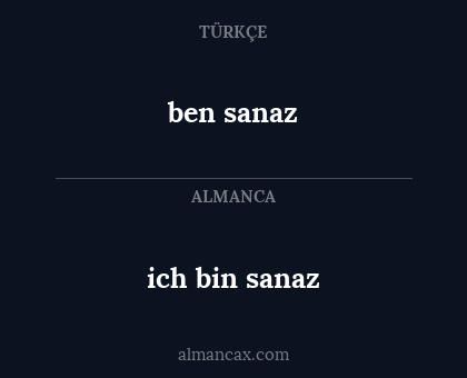 ich bin sanaz - ben sanaz