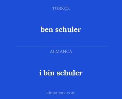 i bin schuler - ben schuler