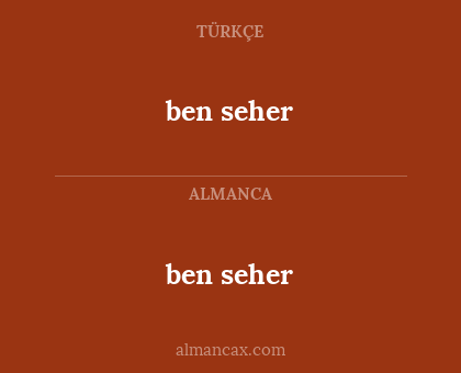 ben seher - ben seher