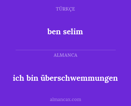 ben selim - ich bin überschwemmungen