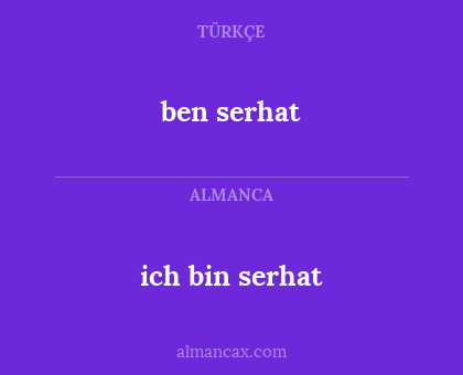 ben serhat - ich bin serhat