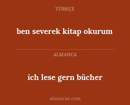 ben severek kitap okurum - ich lese gern bücher