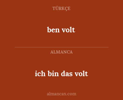 ich bin das volt - ben volt