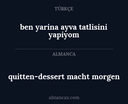 ben yarina ayva tatlisini yapiyom - quitten-dessert macht morgen