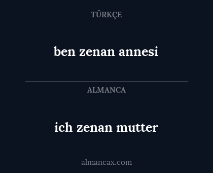 ich zenan mutter - ben zenan annesi