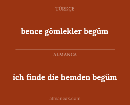 bence gömlekler begüm - ich finde die hemden begüm