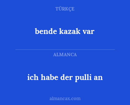 ich habe der pulli an - bende kazak var