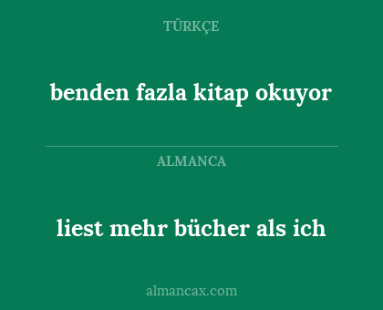 liest mehr bücher als ich - benden fazla kitap okuyor
