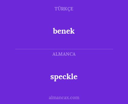 benek - speckle