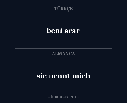 beni arar - sie nennt mich