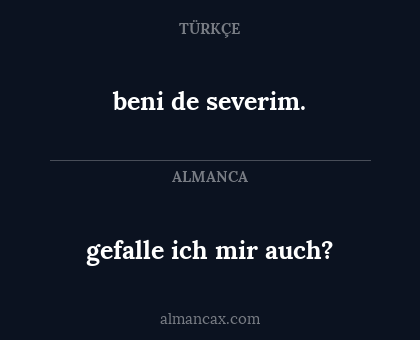 beni de severim. - gefalle ich mir auch?