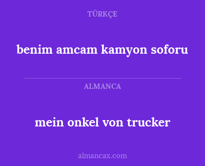 mein onkel von trucker - benim amcam kamyon soforu