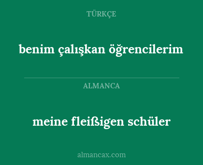 meine fleißigen schüler - benim çalışkan öğrencilerim