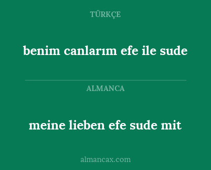 benim canlarım
efe ile sude - meine lieben
efe sude mit