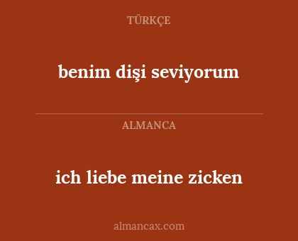 benim dişi seviyorum - ich liebe meine zicken