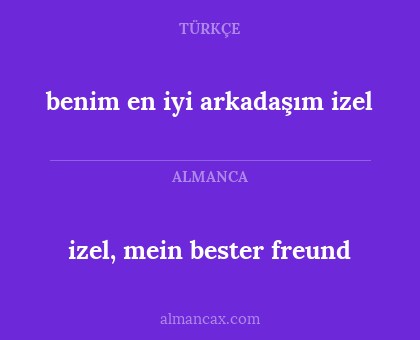 benim en iyi arkadaşım izel - izel, mein bester freund