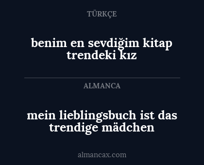 benim en sevdiğim kitap trendeki kız - mein lieblingsbuch ist das trendige mädchen