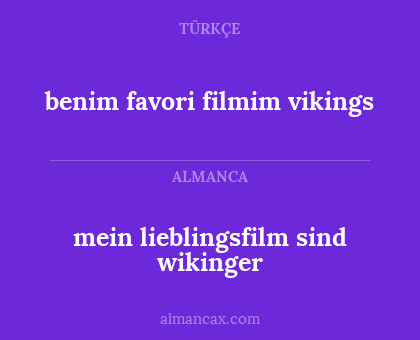 benim favori filmim vikings - mein lieblingsfilm sind wikinger