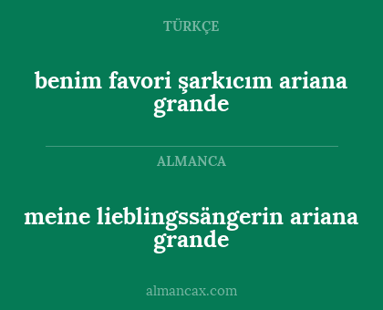 benim favori şarkıcım ariana grande - meine lieblingssängerin ariana grande