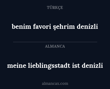benim favori şehrim denizli - meine lieblingsstadt ist denizli