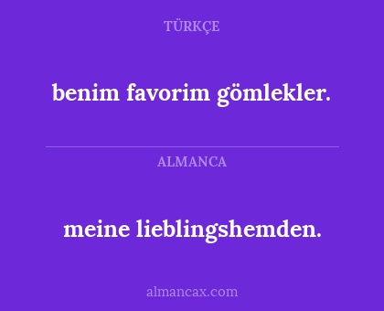 meine lieblingshemden. - benim favorim gömlekler.