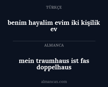 benim hayalim evim iki kişilik ev - mein traumhaus ist fas doppelhaus