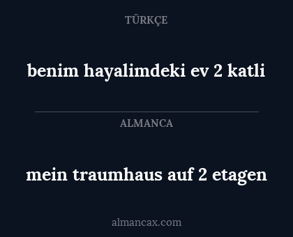 mein traumhaus auf 2 etagen - benim hayalimdeki ev 2 katli