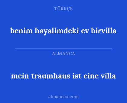 benim hayalimdeki ev birvilla - mein traumhaus ist eine villa