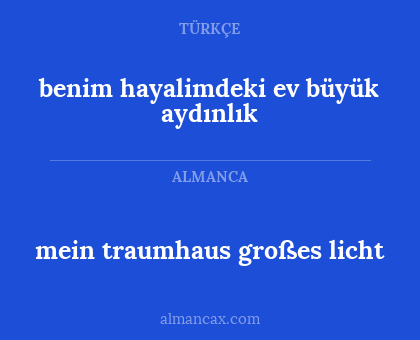 benim hayalimdeki ev büyük aydınlık - mein traumhaus großes licht