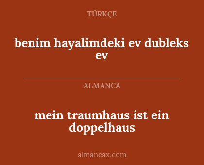 benim hayalimdeki ev dubleks ev - mein traumhaus ist ein doppelhaus