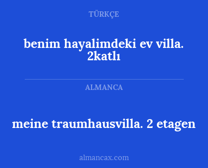 benim hayalimdeki ev villa. 2katlı - meine traumhausvilla. 2 etagen