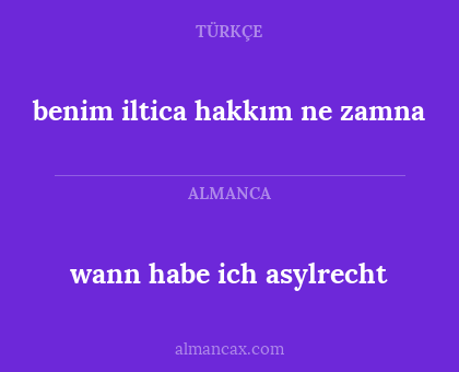 wann habe ich asylrecht - benim iltica hakkım ne zamna