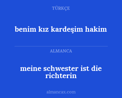 meine schwester ist die richterin - benim kız kardeşim hakim