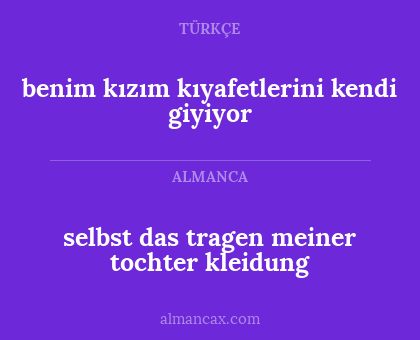 selbst das tragen meiner tochter kleidung - benim kızım kıyafetlerini kendi giyiyor