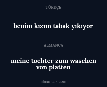 benim kızım tabak yıkıyor - meine tochter zum waschen von platten