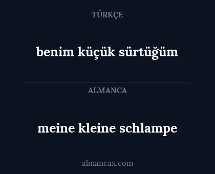 benim küçük sürtüğüm - meine kleine schlampe