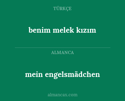 mein engelsmädchen - benim melek kızım