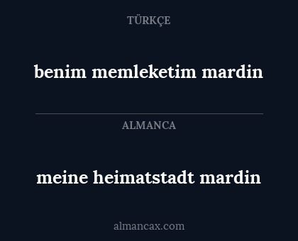 benim memleketim mardin - meine heimatstadt mardin