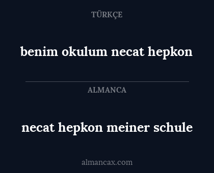 necat hepkon meiner schule - benim okulum necat hepkon
