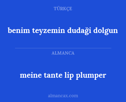 benim teyzemin dudaği dolgun - meine tante lip plumper