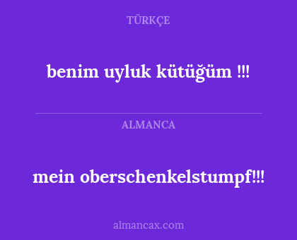 mein oberschenkelstumpf!!! - benim uyluk kütüğüm !!!